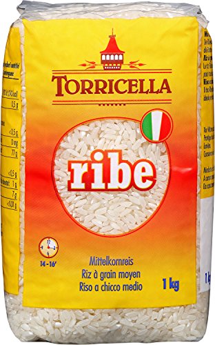 Reis – Mittelkorn – 'Toricella Ribe Mittelkornreis Risottoreis 14-16'' von Riseria Schweiz – 1 Kg